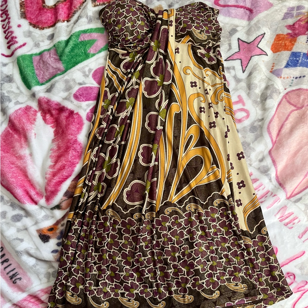 pacific plex venetian mini dress